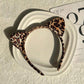 1pc Women's Simple And Elegant Leopard Print Cat Ear Headband For Daily Use And Commuting Halloween