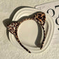 1pc Women's Simple And Elegant Leopard Print Cat Ear Headband For Daily Use And Commuting Halloween