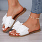 Ladies' Flat Sandals, Slippers, Round Toe, Open Toe, Bowknot Design, Casual Summer Shoes, Lightweight Sandals