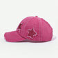 1pc Unisex Powder Scattered Five-Pointed Star Ponytail Baseball Cap For Outdoor Activities