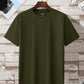 Manfinity Dauomo Men Simple Solid Color Short Sleeve Casual T-Shirt