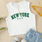 Tween Girl Summer Fashionable Letter Graphic Tank Top, Versatile