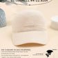 Street 1pc Unisex Korean Style Linen Hollow Out Baseball Cap Suitable For Spring And Summer