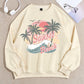 EZwear Ladies Casual Loose Fit Printed Long Sleeve Pullover Sweatshirt, Suitable For Spring, Summer, Autumn And Winter