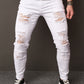 Manfinity LEGND Men Distressed Denim Jeans With Pockets For Daily Casual Wear