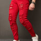 Manfinity LEGND Men Distressed Denim Jeans With Pockets For Daily Casual Wear