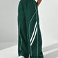 Women's Fashionable Loose-Fit Casual Color-Block Wide Leg Pants