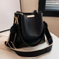 New Fashion Niche, Western-Style, Casual, Versatile Bucket Bag, Retro Classic, High-End Texture, Wide Shoulder Strap, Women's Bag, Single Shoulder Crossbody, Handheld, Work, Commuting, Date, Shopping, Urban Exquisite Daily Bag