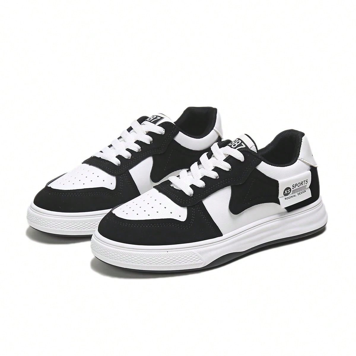 2024 Spring/Autumn Women's Platform Skate Shoes, Thick Black Sole, Trendy, All-Match, Casual Sports Shoes For Students