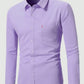 Manfinity Mode Men Spring/Autumn Casual Solid Color Long Sleeve Shirt