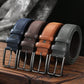 1pc Simple Rectangular Buckle PU Belt For Youth Men's Casual Pants Decoration