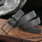 1pc Simple Rectangular Buckle PU Belt For Youth Men's Casual Pants Decoration