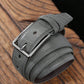 1pc Simple Rectangular Buckle PU Belt For Youth Men's Casual Pants Decoration