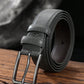 1pc Simple Rectangular Buckle PU Belt For Youth Men's Casual Pants Decoration