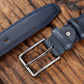 1pc Simple Rectangular Buckle PU Belt For Youth Men's Casual Pants Decoration