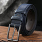 1pc Simple Rectangular Buckle PU Belt For Youth Men's Casual Pants Decoration