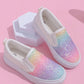 Flat Slip-Resistant Girls' Sports Shoes, Comfortable And Casual Slip-On Shoes In Multiple Colors, Suitable For Students