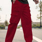 Men Flap Pocket Side Cargo Pants