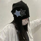 1 Pc Unisex Hip Hop Street Two-Color Star Embroidered Hat With Elegant Five-Pointed Star Head Around Pile Hat