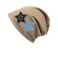 1 Pc Unisex Hip Hop Street Two-Color Star Embroidered Hat With Elegant Five-Pointed Star Head Around Pile Hat