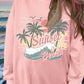 EZwear Ladies Casual Loose Fit Printed Long Sleeve Pullover Sweatshirt, Suitable For Spring, Summer, Autumn And Winter