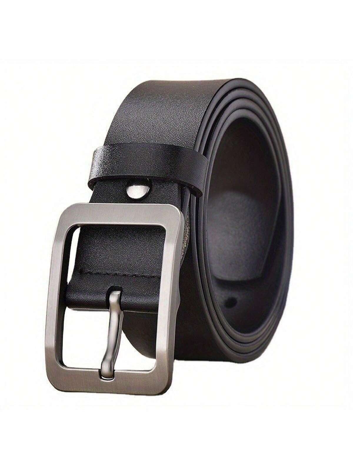 A High-Quality Leather Buckle Belt For Men, Business Leather Belt For Men, Casual And Simple Men's Retro Jeans Belt