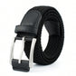 1pc Men's Stretch Woven Belt, Multiple Colors Available, Hole-Free Elasticity Belt, Fashionable Casual Golf Belt For Daily Wear