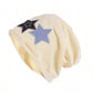 1 Pc Unisex Hip Hop Street Two-Color Star Embroidered Hat With Elegant Five-Pointed Star Head Around Pile Hat