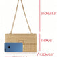 Multilayer Twist Lock Flap Chain Braided Shoulder Bag