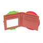 Cute Hamburger-Shaped Bifold Women's Wallet, Designer Men's Wallet