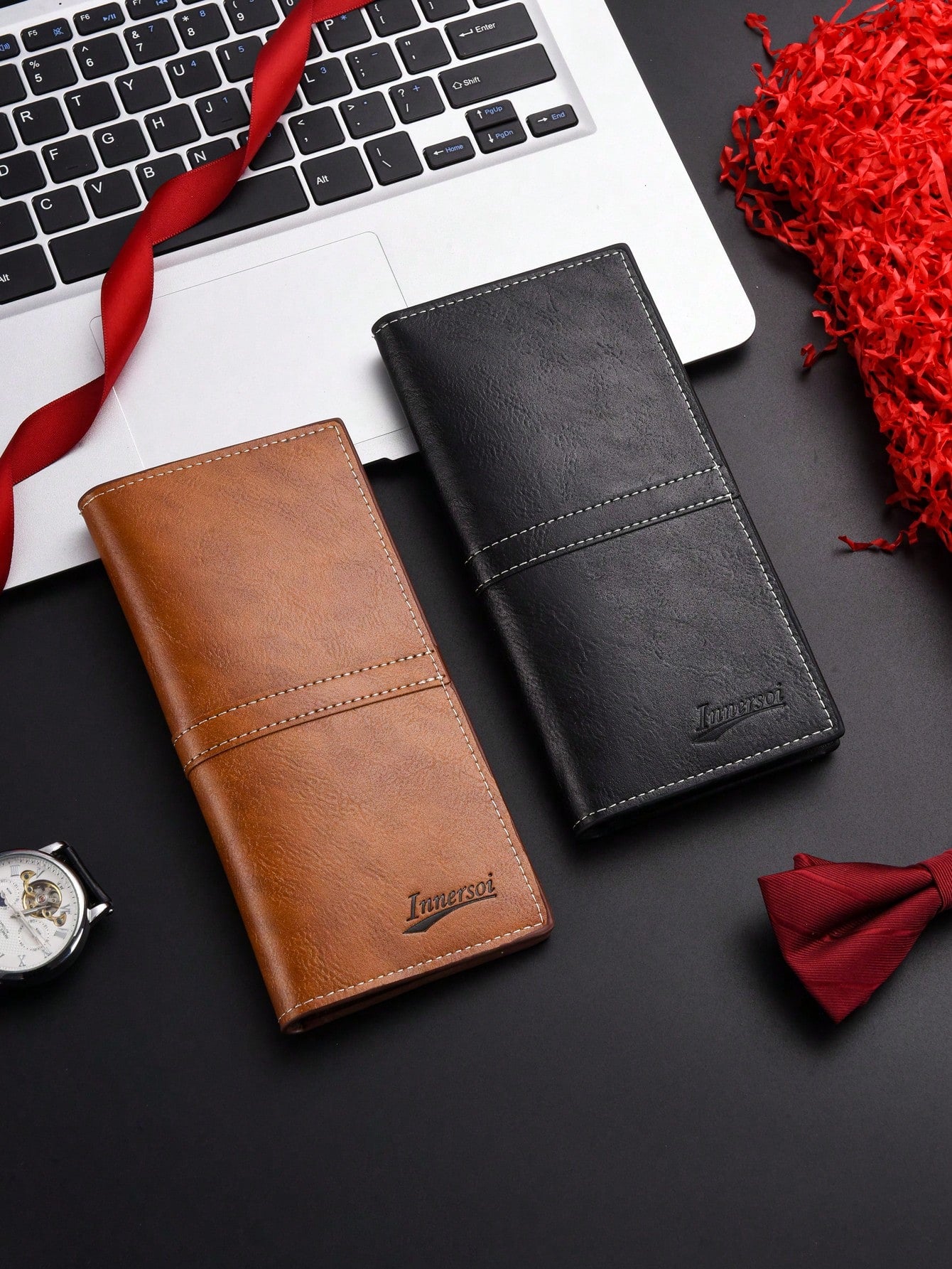 Men's Long Wallet With Coin Pocket, Card Holder