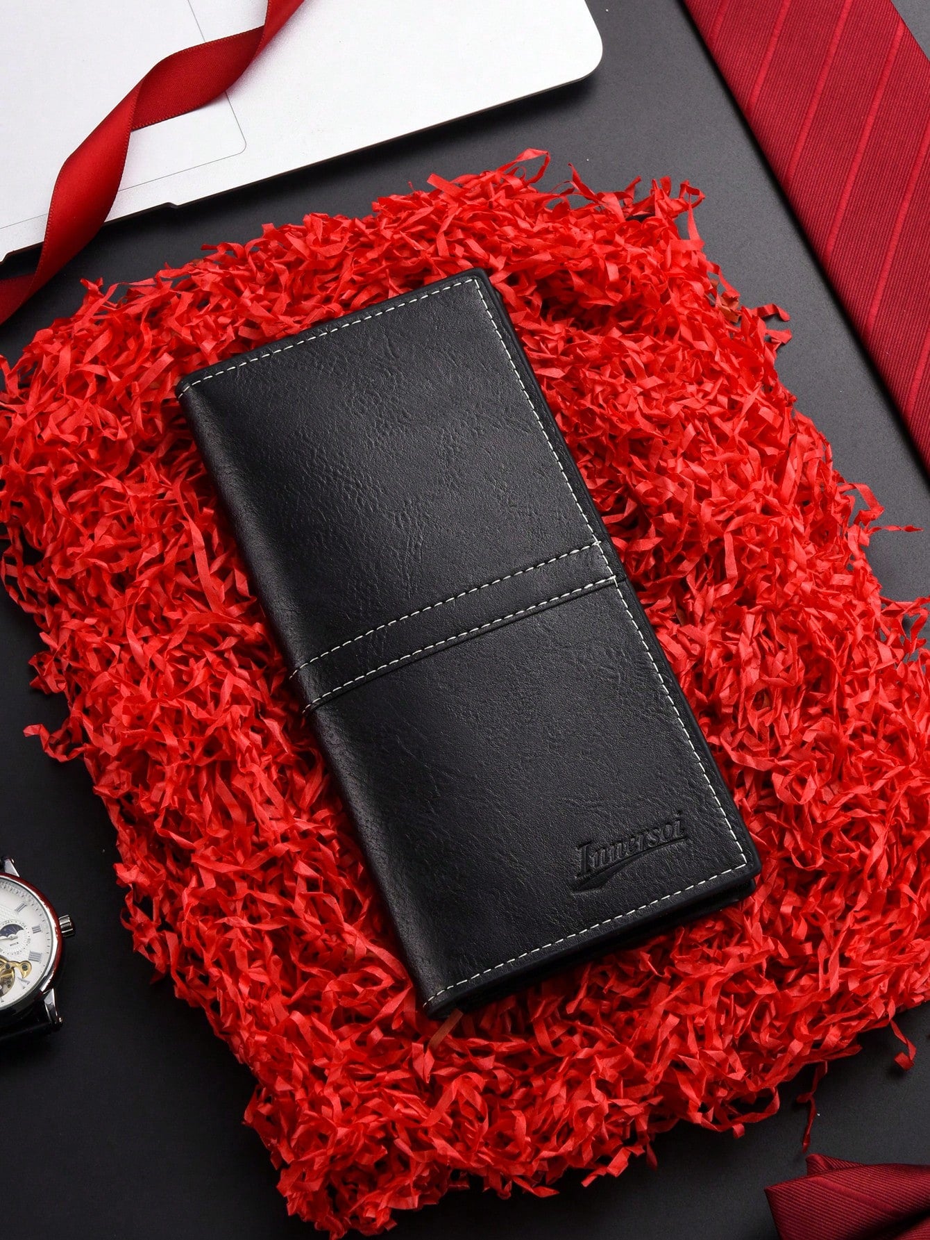 Men's Long Wallet With Coin Pocket, Card Holder