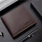 1pc Fashion Men's Soft PU Leather Wallet Casual Short Youth Purse Credit Card Holder Money Clip For Gift