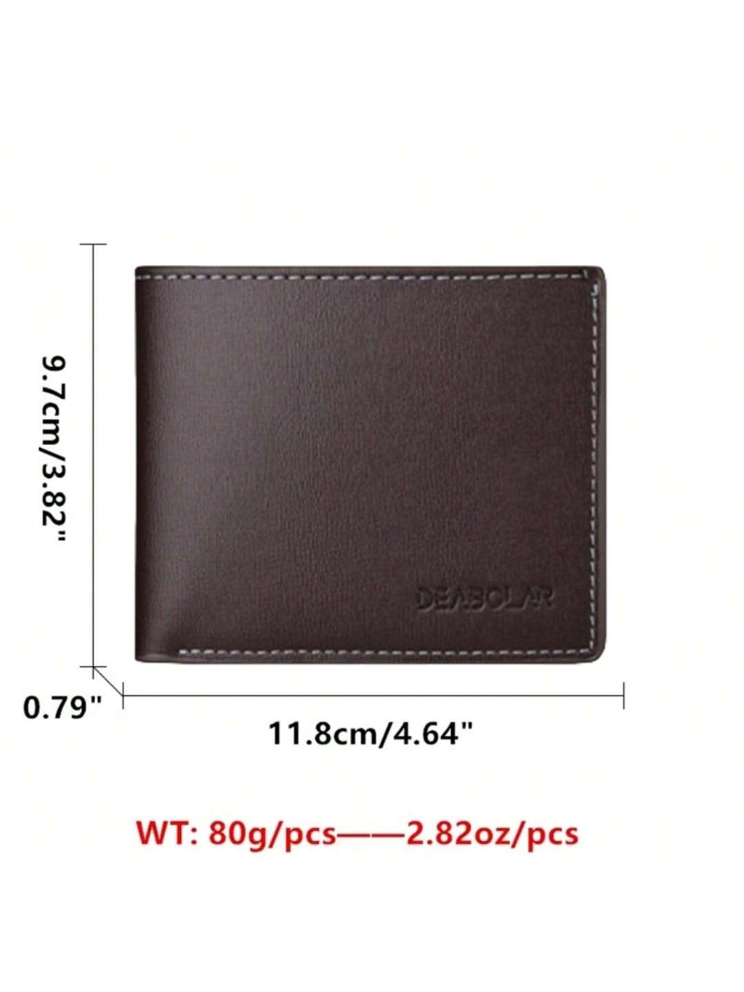 1pc Fashion Men's Soft PU Leather Wallet Casual Short Youth Purse Credit Card Holder Money Clip For Gift