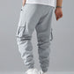 Manfinity Loose Fit Men Cargo Pants With Flap Pockets, Drawstring Waist, And Side Pockets