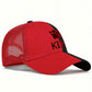 1pc Unisex King Letter Printed Adjustable Baseball Cap, Street Style Sun Hat