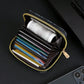 Men's Multi-Card Slot Small Zipper Wallet, Card Holder