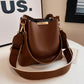 New Fashion Niche, Western-Style, Casual, Versatile Bucket Bag, Retro Classic, High-End Texture, Wide Shoulder Strap, Women's Bag, Single Shoulder Crossbody, Handheld, Work, Commuting, Date, Shopping, Urban Exquisite Daily Bag