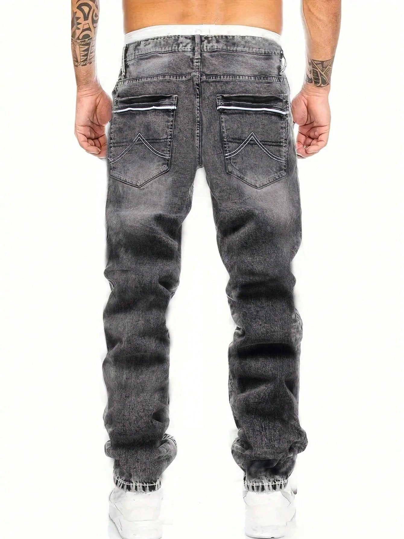 Men Fashionable Creative Stretch Denim Jeans