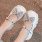 New Spring/Autumn Girls Princess Shoes, Lace Pearl Bow Dress Shoes For Kindergarten, Baby Performance Shoes