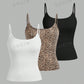 EZwear 3pcs Women Casual Leopard Print Camisole Crop Top, Summer