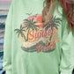 EZwear Ladies Casual Loose Fit Printed Long Sleeve Pullover Sweatshirt, Suitable For Spring, Summer, Autumn And Winter