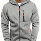 Manfinity RelaxMax Men's Hooded Zip-up Sweatshirt With Front Zipper