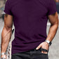 Manfinity Homme Men's Solid Color Round Neck Short Sleeve T-Shirt