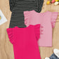 Tween Girl T-Shirt Set, Casual Elegant Short Dolman Sleeve, Multiple Pieces