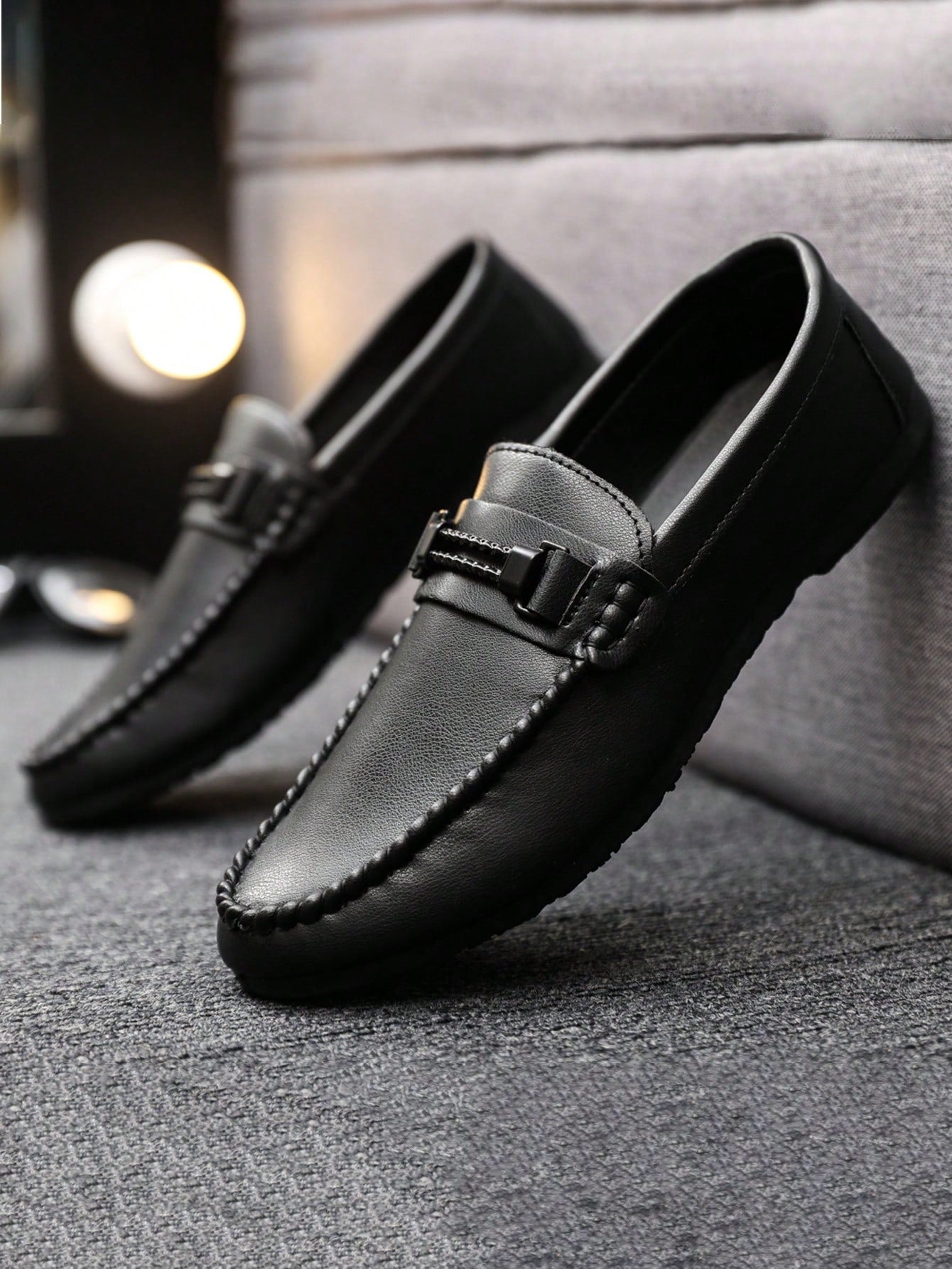 2024 Spring Business Formal Korean Version Men's Soft Bottom Slip-On Loafers (Note: Loafer Sizes Run Small, Large-Footed Individuals Are Advised To Order One Size Up)