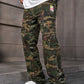 Manfinity EMRG Men's Casual Ink Splatter Camouflage Printed Cargo Jeans, Camo Pants