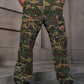 Manfinity EMRG Men's Casual Ink Splatter Camouflage Printed Cargo Jeans, Camo Pants