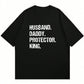 Men's Summer Casual Round Neck Short Sleeve T-Shirt With Slogan Print