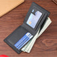 1pc Men's Short Wallet High-End Youth Lychee Patterned Zipper Coin Purse